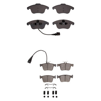 R1 Concepts® - Euro Ceramic Ceramic Front and Rear Brake Pad Set