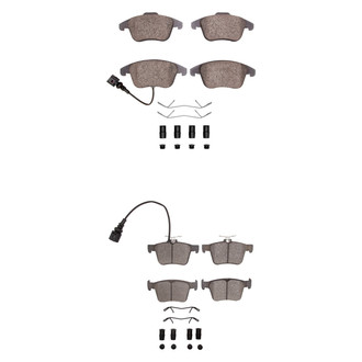 R1 Concepts® - Euro Ceramic Ceramic Front and Rear Brake Pad Set