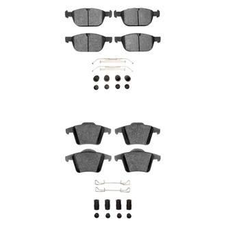 R1 Concepts® - Euro Ceramic Front and Rear Brake Pad Set
