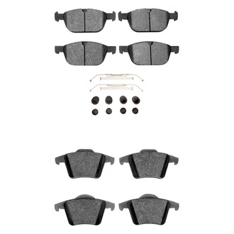 R1 Concepts® - Euro Ceramic Front and Rear Brake Pad Set