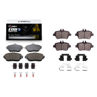 R1 Concepts® - Euro Ceramic Ceramic Front and Rear Brake Pad Set