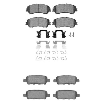 R1 Concepts® - Euro Ceramic Front and Rear Brake Pad Set