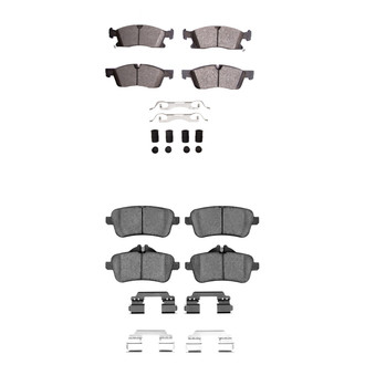 R1 Concepts® - Euro Ceramic Ceramic Front and Rear Brake Pad Set