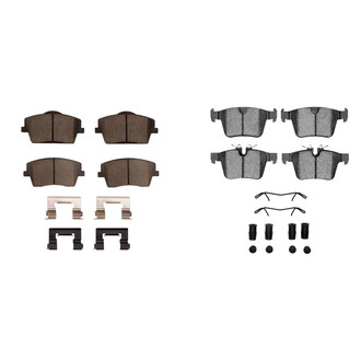 R1 Concepts® - Euro Ceramic Ceramic Front and Rear Brake Pad Set