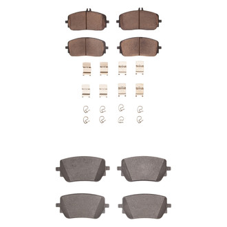 R1 Concepts® - Euro Ceramic Ceramic Front and Rear Brake Pad Set