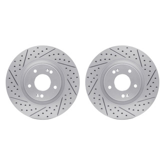 R1 Concepts® - Drilled and Slotted Front Brake Rotor Set