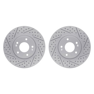 R1 Concepts® - Drilled and Slotted Front Brake Rotor Set