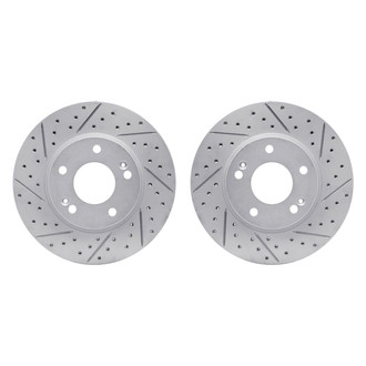 R1 Concepts® - Drilled and Slotted Front Brake Rotor Set