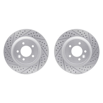 R1 Concepts® - Drilled and Slotted Front Brake Rotor Set