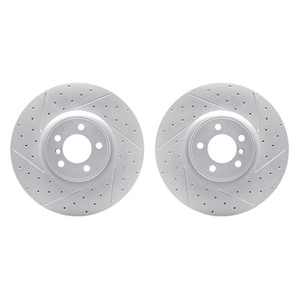 R1 Concepts® - Drilled and Slotted Front Brake Rotor Set