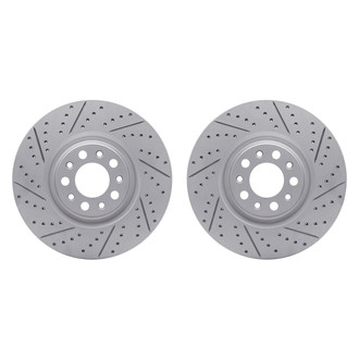 R1 Concepts® - Drilled and Slotted Front Brake Rotor Set