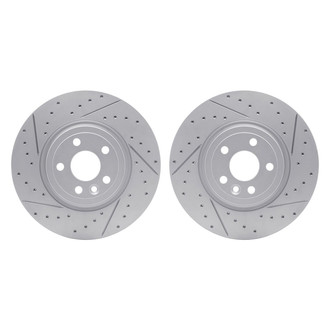 R1 Concepts® - Drilled and Slotted Front Brake Rotor Set