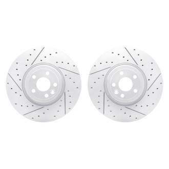R1 Concepts® - Drilled and Slotted Front Brake Rotor Set