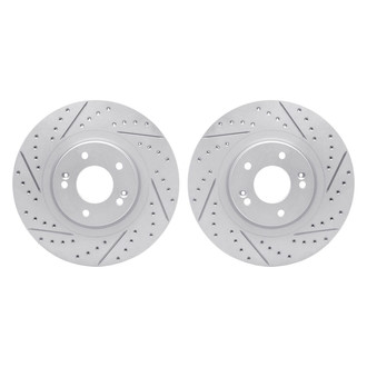 R1 Concepts® - Drilled and Slotted Front Brake Rotor Set