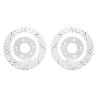 R1 Concepts® - Drilled and Slotted Rear Brake Rotor Set