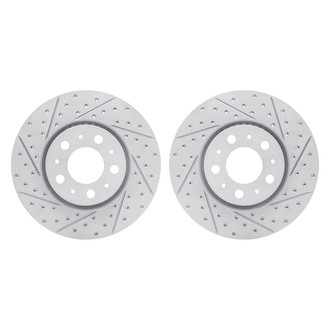 R1 Concepts® - Drilled and Slotted Front Brake Rotor Set