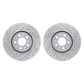 R1 Concepts® - Drilled and Slotted Front Brake Rotor Set