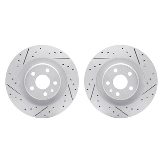 R1 Concepts® - Drilled and Slotted Rear Brake Rotor Set