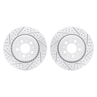 R1 Concepts® - Drilled and Slotted Rear Brake Rotor Set