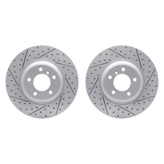 R1 Concepts® - Drilled and Slotted Front Brake Rotor Set