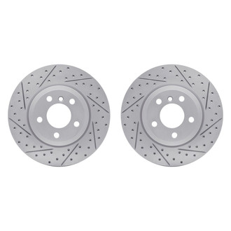 R1 Concepts® - Drilled and Slotted Front Brake Rotor Set