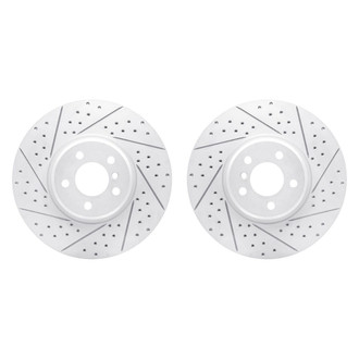 R1 Concepts® - Drilled and Slotted Front Brake Rotor Set