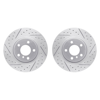 R1 Concepts® - Drilled and Slotted Rear Brake Rotor Set