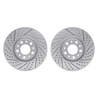 R1 Concepts® - Drilled and Slotted Front Brake Rotor Set