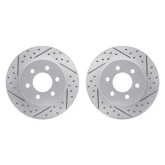 R1 Concepts® - Drilled and Slotted Front Brake Rotor Set