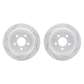 R1 Concepts® - Drilled and Slotted Rear Brake Rotor Set