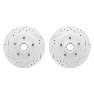R1 Concepts® - Drilled and Slotted Front Brake Rotor Set