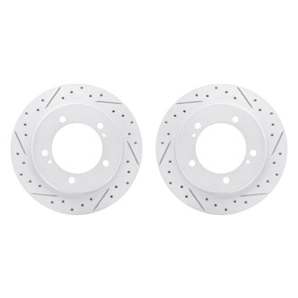 R1 Concepts® - Drilled and Slotted Front Brake Rotor Set