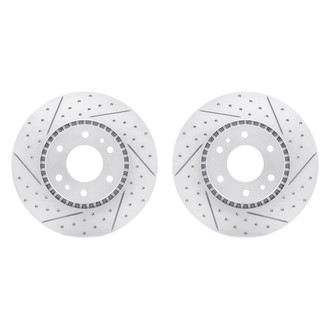 R1 Concepts® - Drilled and Slotted Front Brake Rotor Set