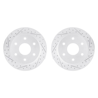 R1 Concepts® - Drilled and Slotted Front Brake Rotor Set
