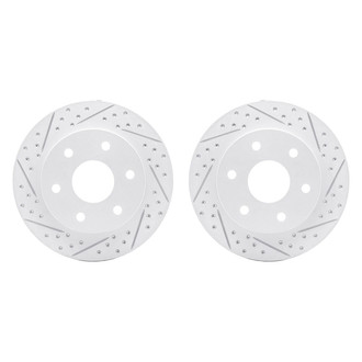 R1 Concepts® - Drilled and Slotted Front Brake Rotor Set