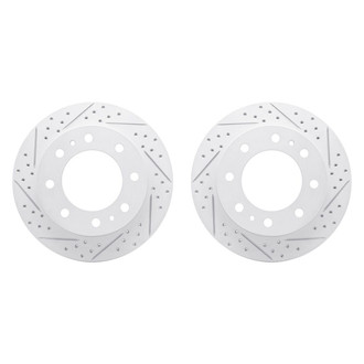 R1 Concepts® - Drilled and Slotted Front Brake Rotor Set