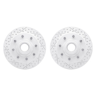 R1 Concepts® - Drilled and Slotted Front Brake Rotor Set