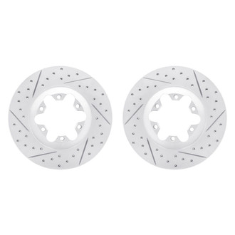 R1 Concepts® - Drilled and Slotted Front Brake Rotor Set
