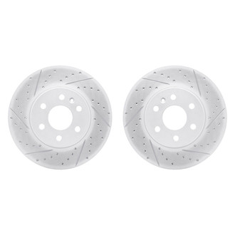 R1 Concepts® - Drilled and Slotted Front Brake Rotor Set