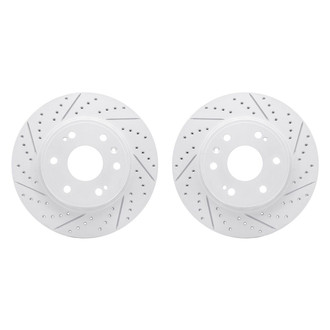 R1 Concepts® - Drilled and Slotted Front Brake Rotor Set