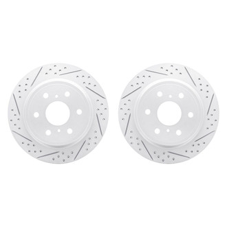 R1 Concepts® - Drilled and Slotted Rear Brake Rotor Set