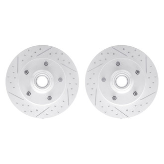 R1 Concepts® - Drilled and Slotted Front Brake Rotor Set