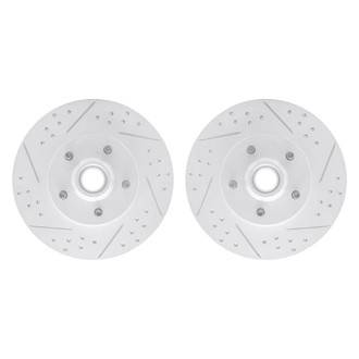 R1 Concepts® - Drilled and Slotted Front Brake Rotor Set