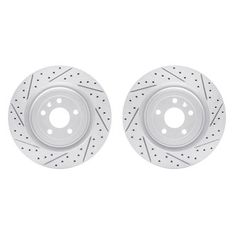 R1 Concepts® - Drilled and Slotted Front Brake Rotor Set