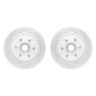 R1 Concepts® - Drilled and Slotted Front Brake Rotor Set