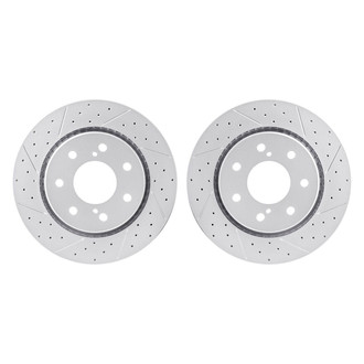 R1 Concepts® - Drilled and Slotted Front Brake Rotor Set
