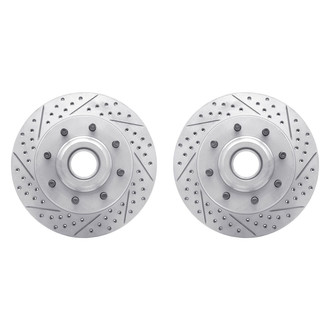 R1 Concepts® - Drilled and Slotted Front Brake Rotor Set