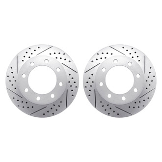 R1 Concepts® - Drilled and Slotted Front Brake Rotor Set