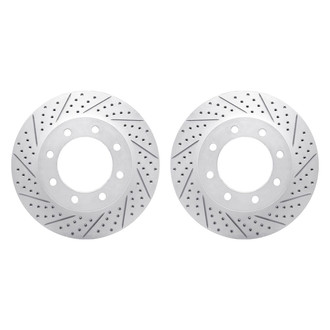 R1 Concepts® - Drilled and Slotted Front Brake Rotor Set