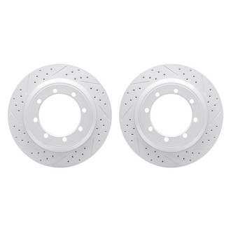 R1 Concepts® - Drilled and Slotted Rear Brake Rotor Set